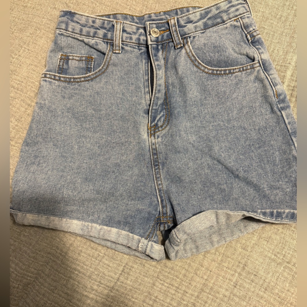 SHEIN Light Blue Jean Shorts for Women